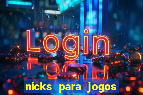 nicks para jogos de tiro